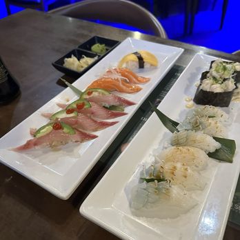 Aikan Sushi - Nigiri and scallop - Sushi Bars Near Me - Long Beach, California