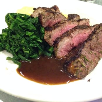 Centonove - 7 oz Beef tenderloin, sautéed, vin santo gorgonzola sauce served withrainbowchard,grilledpolenta - Italian Near Me - Los Gatos, California