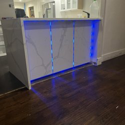 Granite land - Quartz peninsula with led lights