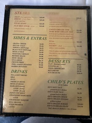 Menu photo 1 Zapata Texarkana, AR Menu photo 1 Zapata Texarkana, AR