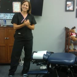 Sherri Routledge - Peak Performance Chiropractic & Acupuncture - Dr. Routledge and her table