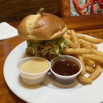 Mister Ups - Smash Burger Plate with their Signature Sauce-2024 - American Near Me - Middlebury, Vermont Mister Ups - Smash Burger Plate with their Signature Sauce-2024 - American Near Me - Middlebury, Vermont
