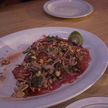 Kaminari Ramen Bar - Beef carpaccio - Ramen Near Me - Toronto, Ontario Kaminari Ramen Bar - Beef carpaccio - Ramen Near Me - Toronto, Ontario