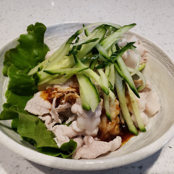 RedBeef Noodle Kitchen - Sliced pork with mashed garlic - yum - Taiwanese Near Me - Vancouver, British Columbia
