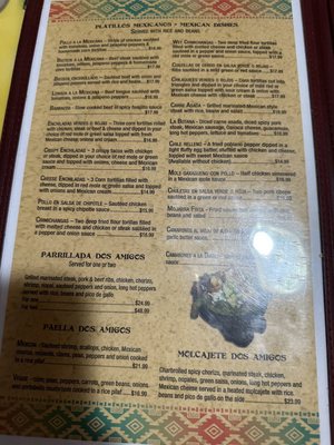 Menu photo 3 Dos Amigos Rio Grande, NJ