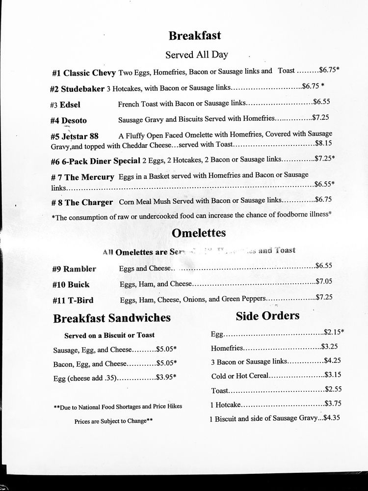 KIM’S CLASSIC DINER 303 W Washington St, Sabina, Ohio Diners