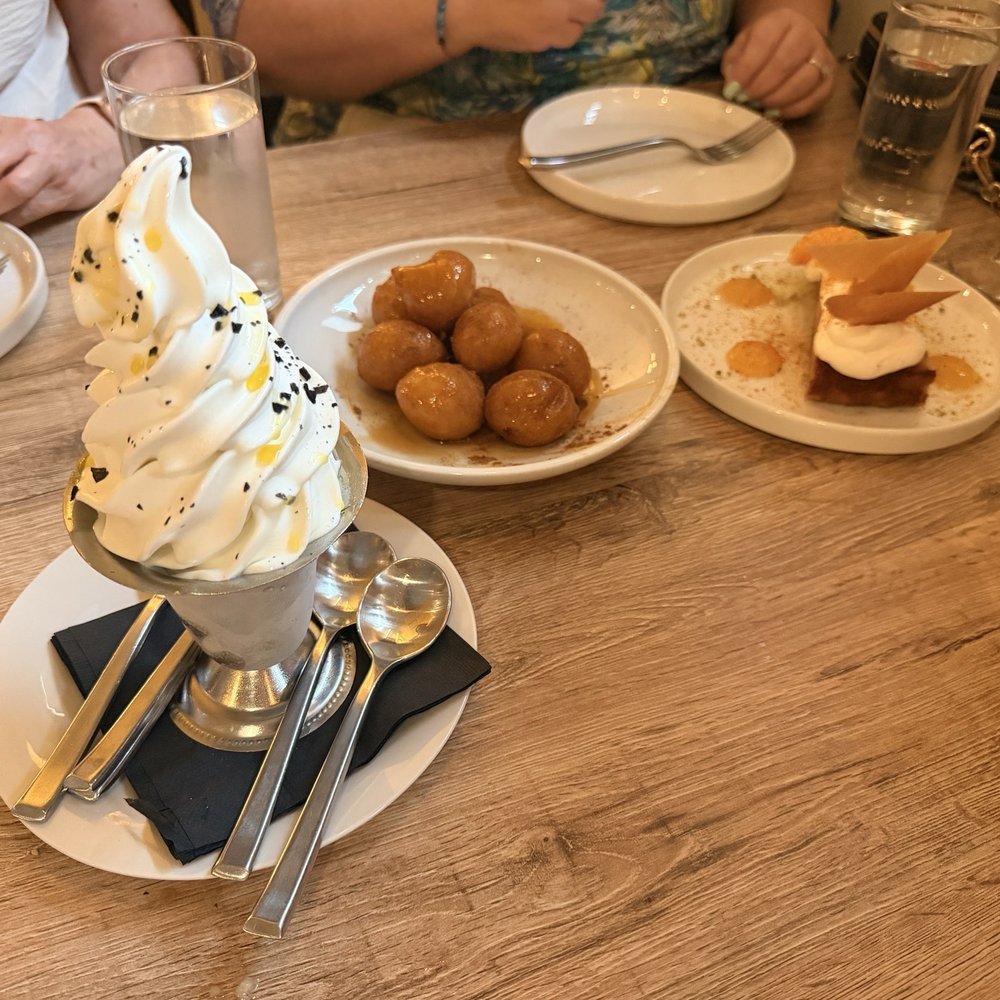 Kouklas - Greek yogurt with olive oil and sea salt, crispy donuts and honey, date cake - Greek Near Me - Niles, Illinois