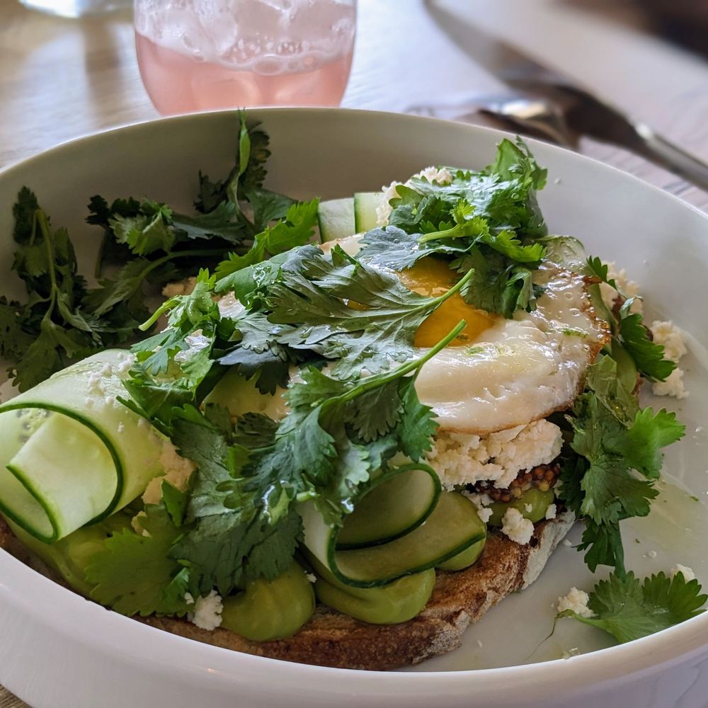 Rose Gose - Avocado toast + egg (brunch) - Cocktail Bars Near Me - Austin, Texas Rose Gose - Avocado toast + egg (brunch) - Cocktail Bars Near Me - Austin, Texas