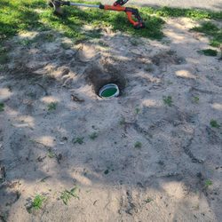 Do Right Rooter Drain Specialists - Cleanout around May of last year already leaning heavily. It got worse as the time went on.