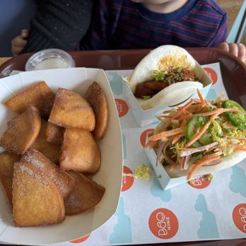 Bao Nine - The Big Finish (left), The Sticky Chicky (top), The Crispy Chick (bottom) - Taiwanese Near Me - Malvern, Pennsylvania