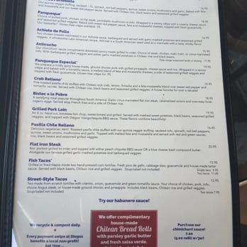 Diego's - Menu - Latin American Near Me - Grass Valley, California