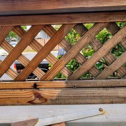 Power washed lattice