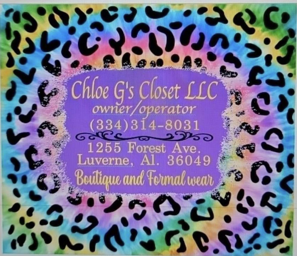 CHLOES G’S CLOSET 1255 Forest Ave, Luverne, Alabama Formal Wear
