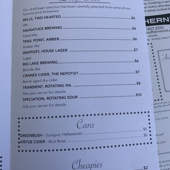The Southerner - Beer menu - Southern Near Me - Saugatuck, Michigan The Southerner - Beer menu - Southern Near Me - Saugatuck, Michigan