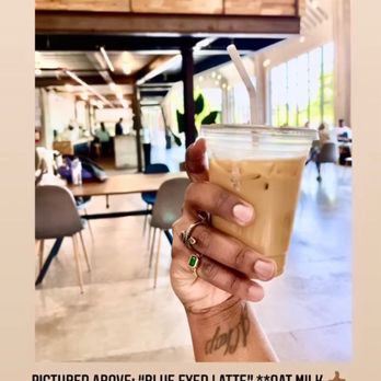 Inclusion Coffee - Lactose intolerant? Try the "Blue Eyed Latte". Fantastic choice! - Coffee & Tea Near Me - Arlington, Texas