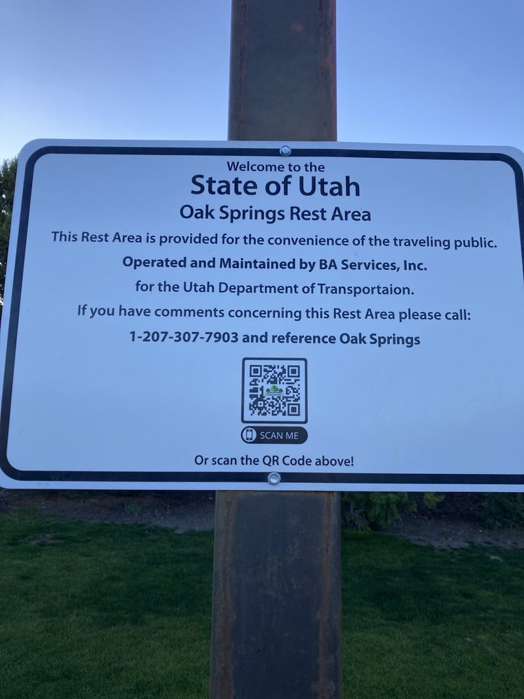 OAK SPRINGS REST AREA Updated June 2024 UT, Utah Rest Stops Yelp