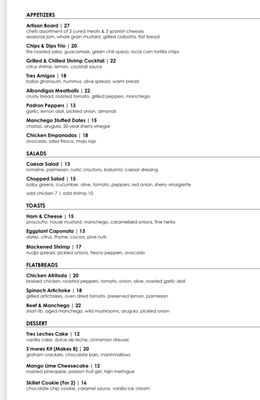 Menu photo 6 Twenty6 Phoenix, AZ