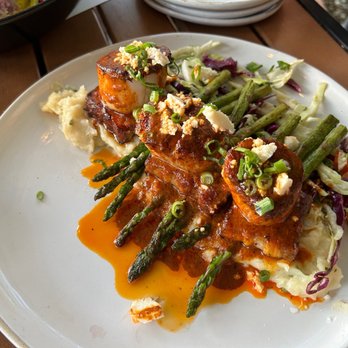 Ceviche's - Blackened scallops and pork belly - Seafood Near Me - Wilmington, North Carolina Ceviche's - Blackened scallops and pork belly - Seafood Near Me - Wilmington, North Carolina