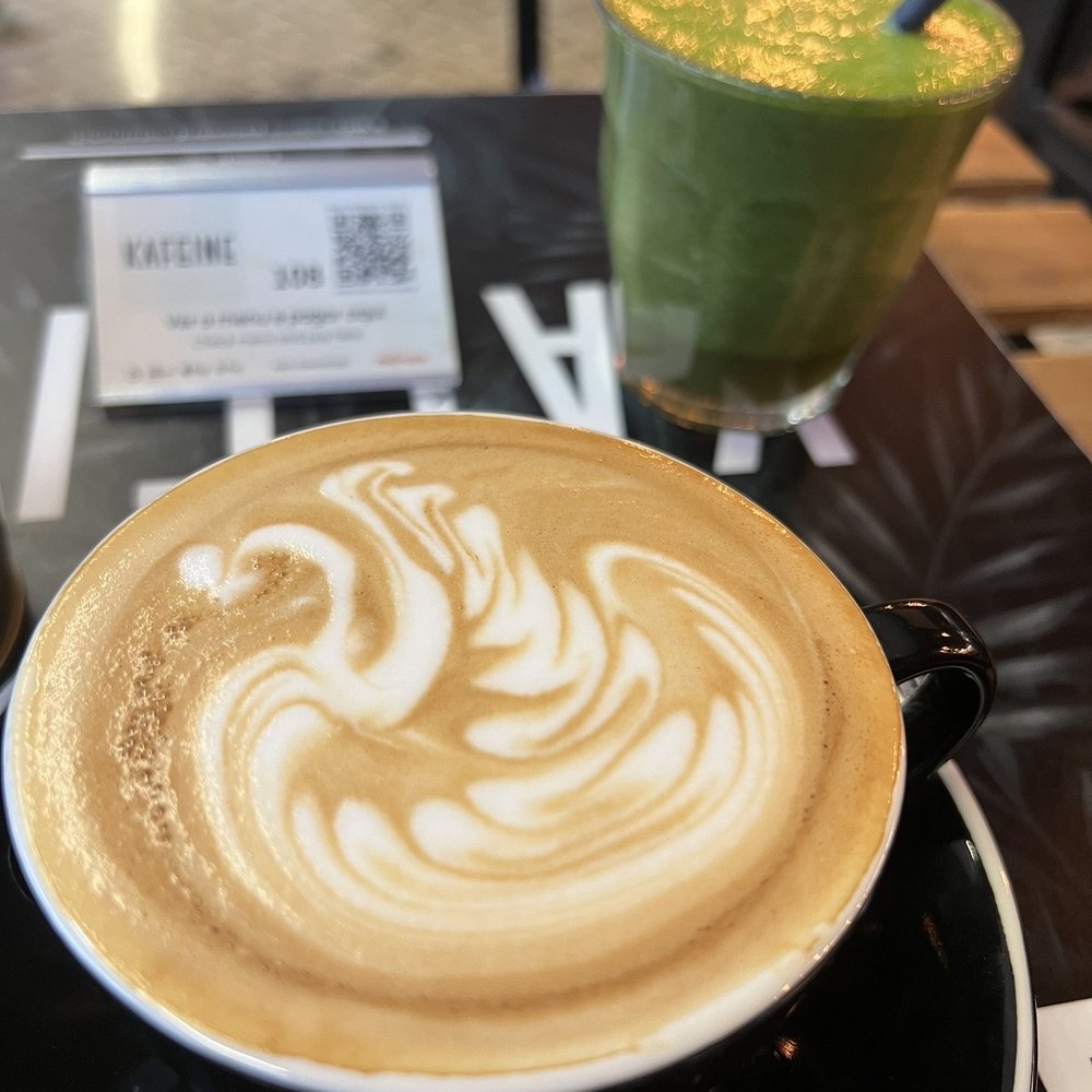 Latte and Detox green drink Latte and Detox green drink