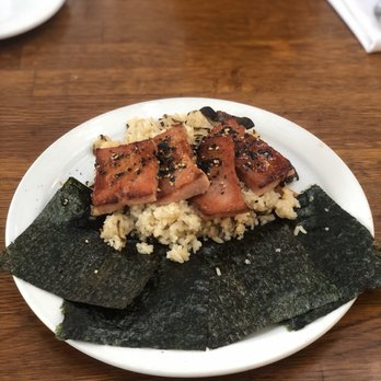 Aloha Mixed Plate - House Made Spam Musubi $7.50 - Hawaiian Near Me - Lahaina, Hawaii
