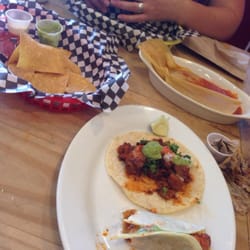 Pork taco and tamale