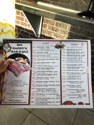 Menu photo 3 Big Daddy's Barbeque Winter Haven, FL Menu photo 3 Big Daddy's Barbeque Winter Haven, FL