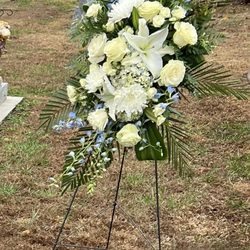 Village Flower Company - Spray for graveside funeral service.