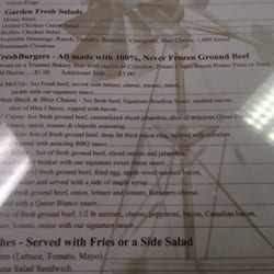 Fair Park Grille - More menu