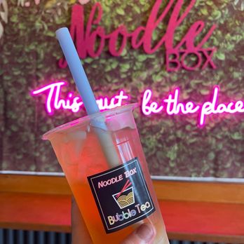Noodle Box - Lychee tea with lychee jelly - Noodles Near Me - Alexandria, Virginia