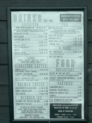 Menu photo 2 Blacksmith Coffee Drive Thru Salina, KS Menu photo 2 Blacksmith Coffee Drive Thru Salina, KS