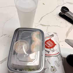 Bahn Mi and Shrimp Spring roll with a fountain soda