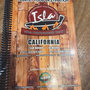 Isla Restaurant - Menu Book - Filipino Near Me - Newark, California Isla Restaurant - Menu Book - Filipino Near Me - Newark, California