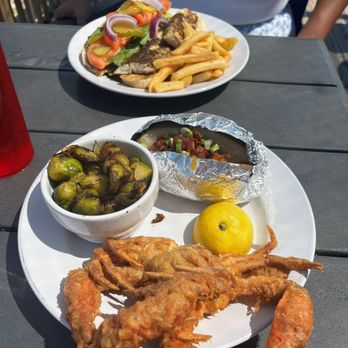 Moondog Seaside Eatery - Softshell crab and Mahi Mahi sandwich - Seafood Near Me - Fulton, Texas Moondog Seaside Eatery - Softshell crab and Mahi Mahi sandwich - Seafood Near Me - Fulton, Texas