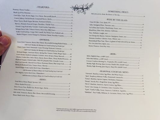 Menu photo 5 Diamond Jack Wine Bar Maryville, TN