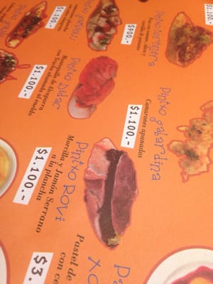 Menu photo 6 De la Ostia Santiago, RM Menu photo 6 De la Ostia Santiago, RM