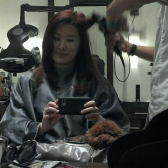 W Salon Hawaii - Koichi doing his magic & Lucie chilling watching Mommy get her hair done. - Hair Salons Near Me - Honolulu, Hawaii W Salon Hawaii - Koichi doing his magic & Lucie chilling watching Mommy get her hair done. - Hair Salons Near Me - Honolulu, Hawaii