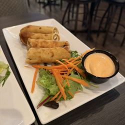Porterhouse Restaurant & Brew Pub - Spring roll appetizer with chipotle dipping sauce