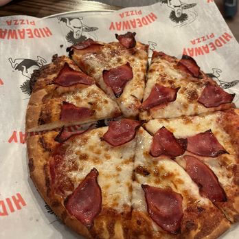 Hideaway Pizza - Kids pizza with Canadian bacon - Pizza Near Me - Plano, Texas