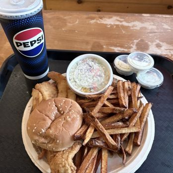 Doug's Fish Fry - Fish Ty with fires, Cole slaw and fountain soda - Seafood Near Me - Cortland, New York Doug's Fish Fry - Fish Ty with fires, Cole slaw and fountain soda - Seafood Near Me - Cortland, New York