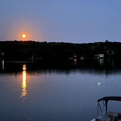 Pleasant Pond - PLEASANT POND FULL MOON LITCHFIELD, MAINE