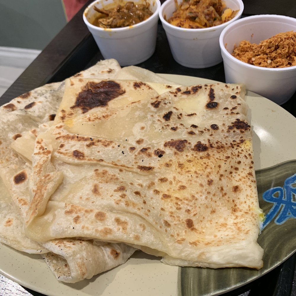 Rice N' Spice - Godamba Roti, chicken curry and mango curry ($11.99) - Sri Lankan Near Me - Anaheim, California Rice N' Spice - Godamba Roti, chicken curry and mango curry ($11.99) - Sri Lankan Near Me - Anaheim, California