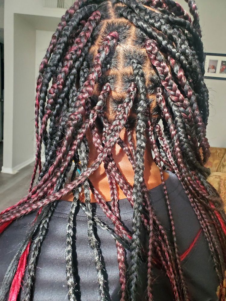 Knotty And Nice Braids Logo