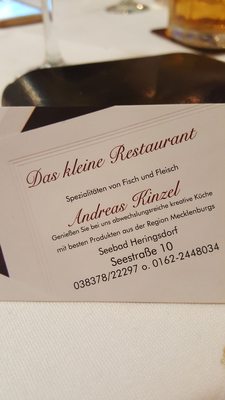 Menu photo 3 Das kleine Restaurant Seebad Heringsdorf, MV