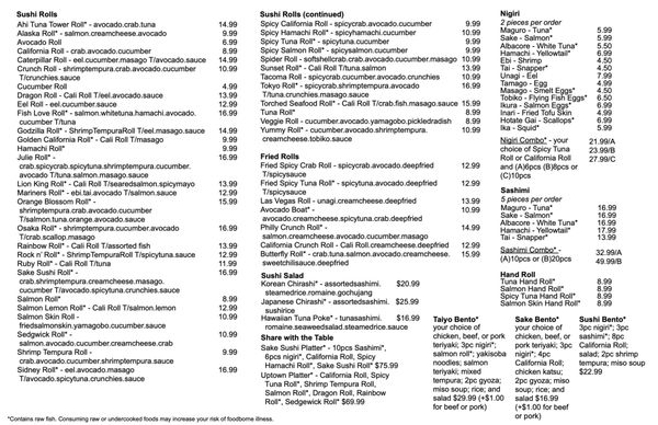 Menu photo 4 Sake Sushi + Grill Tacoma, WA