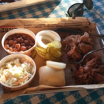 Dickey's Barbecue Pit - Three meat, brisket, pulled pork and spicy cheddar sausage $12.95 - Barbeque Near Me - Whittier, California Dickey's Barbecue Pit - Three meat, brisket, pulled pork and spicy cheddar sausage $12.95 - Barbeque Near Me - Whittier, California