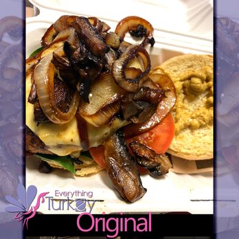 Everything Turkey - a sandwich with mushrooms and tomatoes - Sandwiches Near Me - Woodlawn, Maryland
