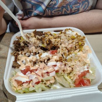 Gyro Kings - My daughter got the Combo Gyro Meat and Chicken over rice - Greek Near Me - Bellevue, Nebraska