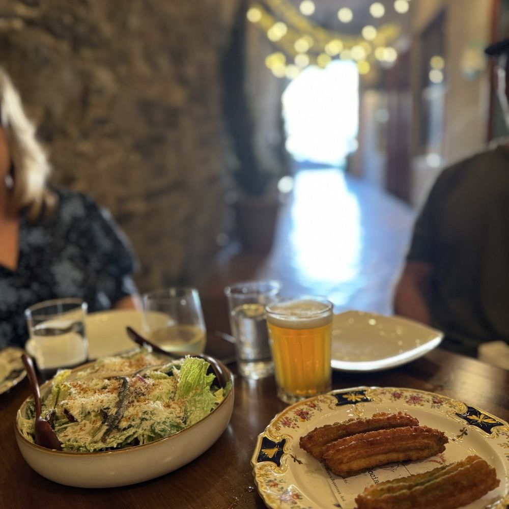 Street Social - Vibes and potato churros with Cesar salad - New American Near Me - Petaluma, California Street Social - Vibes and potato churros with Cesar salad - New American Near Me - Petaluma, California
