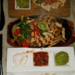 Quesadilla and fajitas