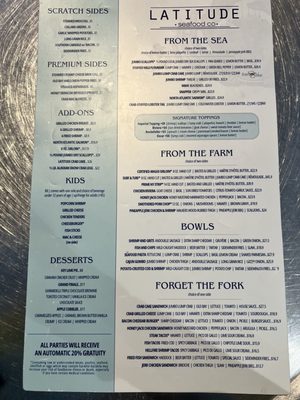 Menu photo 1 Latitude Seafood - Richmond Richmond, VA Menu photo 1 Latitude Seafood - Richmond Richmond, VA